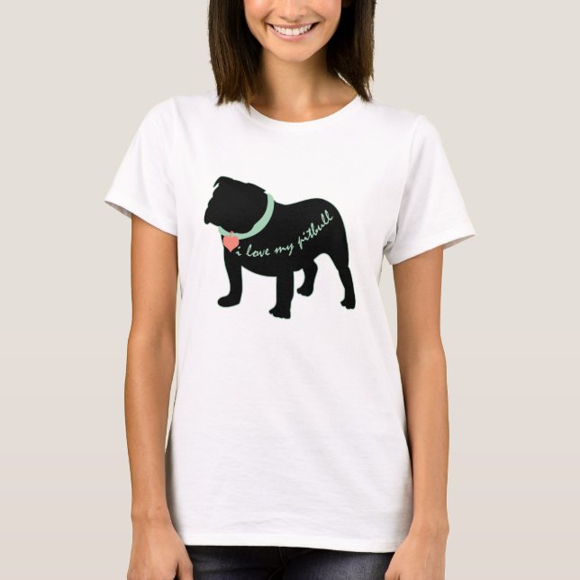 Camiseta eu amo o meu pitbull (Frente)