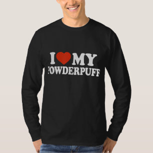 Camiseta Eu Amo O Meu Pó Chinês Crestado Por Cães