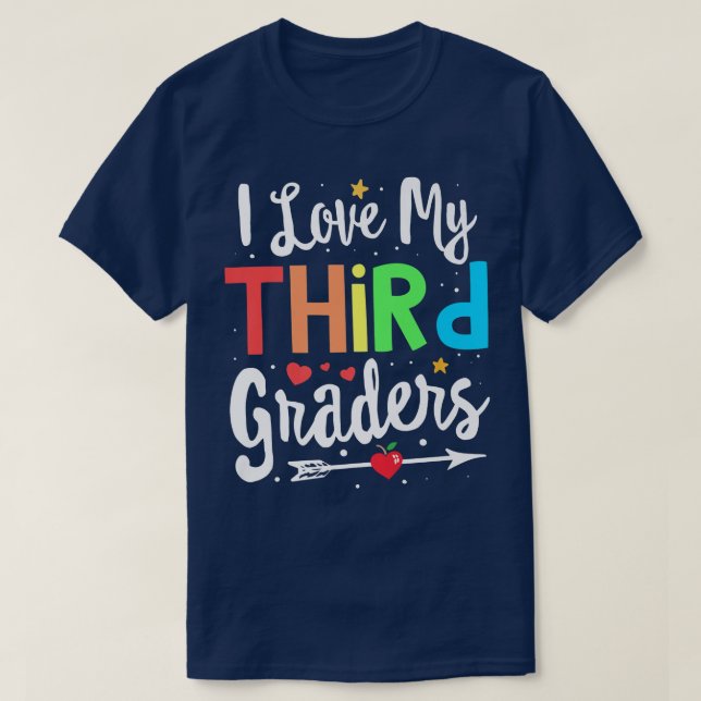 Camiseta Eu Amo O Meu Professor De Terceiro Grau De Volta P (Frente do Design)