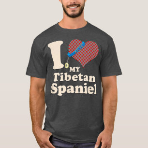 Camiseta Eu Amo O Meu Proprietário De Cachorros Tibetano es