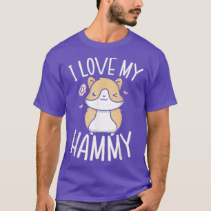 Camiseta Eu Amo O Meu Proprietário De Hammy, Fluffy Rodent 