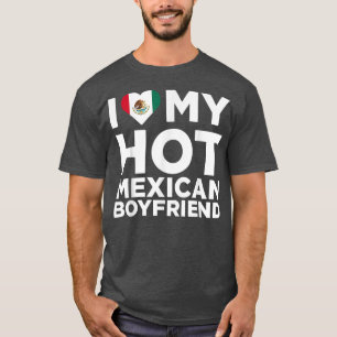 Camiseta Eu Amo O Meu Quente Namorado Meican Cute Meico Nat