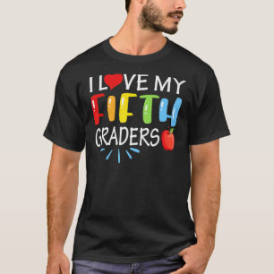 Camiseta Eu Amo O Meu Quinto Graduador De Volta À 5 Da Esco