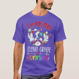 Camiseta Eu Amo O Meu segundo De Páscoa De Bun De Professor