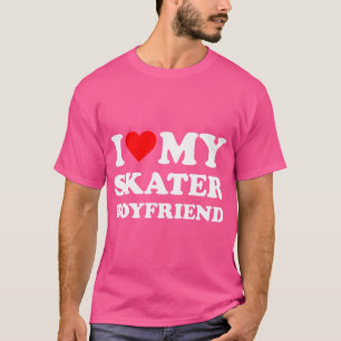 Camiseta Eu Amo O Meu Skate De Patinagem De Namorado De Ska