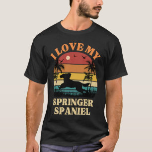 Camiseta Eu Amo o meu Spa de Cachorro Espanhol Springer