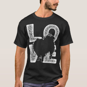 Camiseta Eu Amo O Meu Tema Do Cachorro Pomerano Design