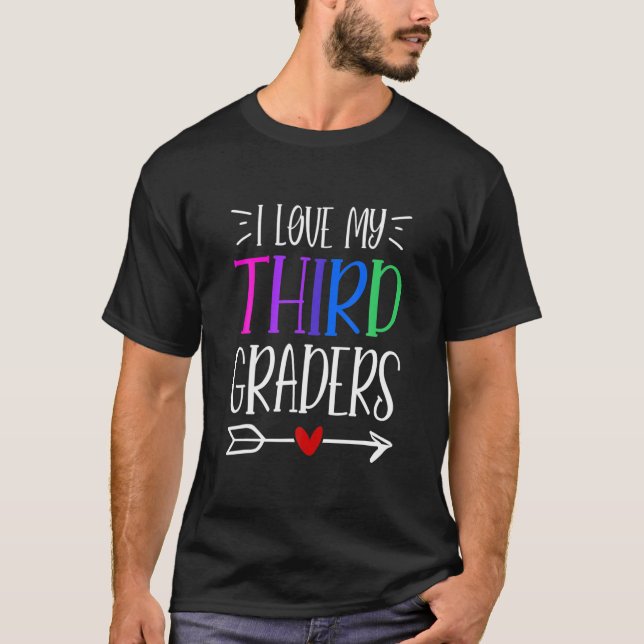Camiseta Eu Amo O Meu Terceiro Grau De Volta À Escola (Frente)