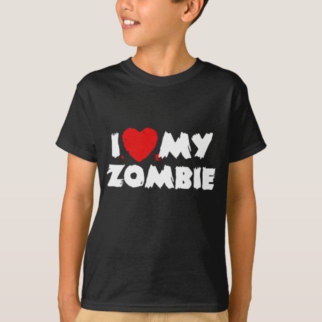 Camiseta Eu Amo O Meu Zumbi (Frente)