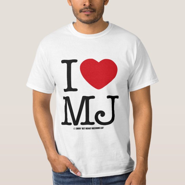 CAMISETA EU AMO O MJ (Frente)