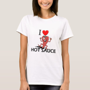 Camiseta Eu amo o molho picante