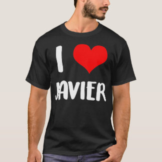 Camiseta Eu amo o namorados JAVIER, desculpe senhoras caras
