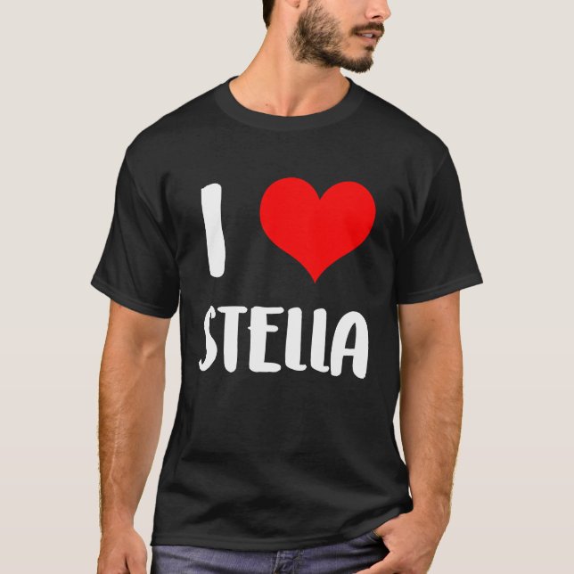 Camiseta Eu amo o namorados STELLA, desculpe senhoras caras (Frente)