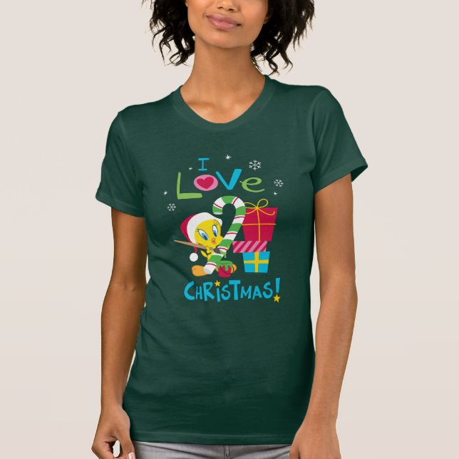 Camiseta Eu Amo o Natal - TWEETY™ (Frente)