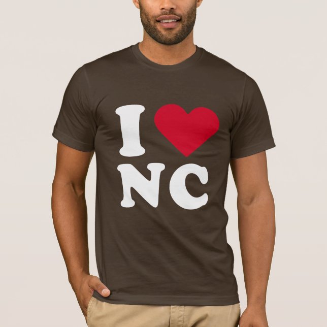 CAMISETA EU AMO O NC (Frente)