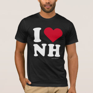 CAMISETA "EU AMO O NH" "QUE EU AMO NEW HAMPSHIRE "