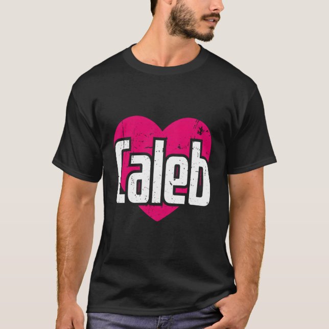 Camiseta Eu Amo O Nome Caleb. (Frente)