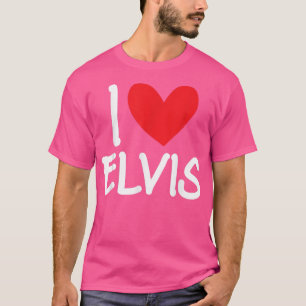 Camiseta Eu Amo o nome Elvis Personalizado Men Cara Amigo B