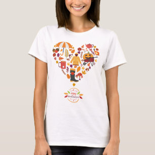 Camiseta Eu amo o outono