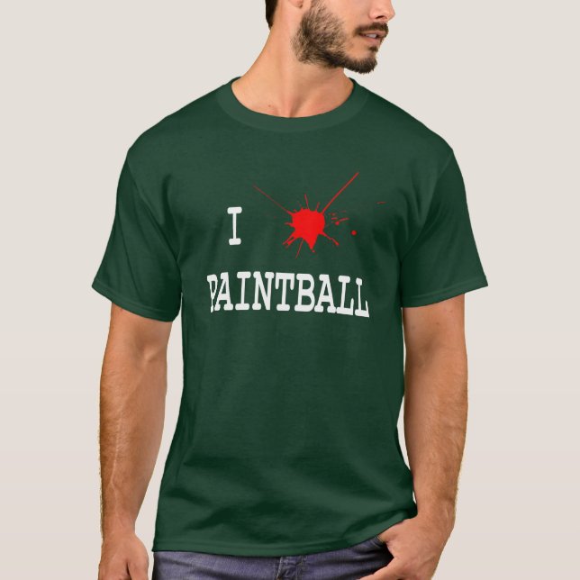 Camiseta Eu amo o paintball (Frente)