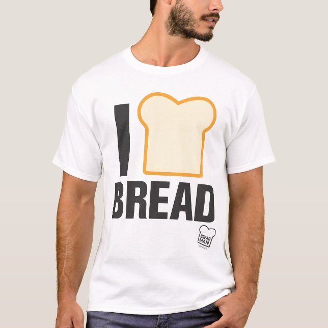Camiseta Eu amo o pão (Frente)