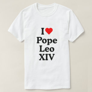 Camiseta Eu amo o Papa Leo XVI