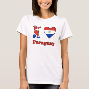 Camiseta Eu amo o Paraguai