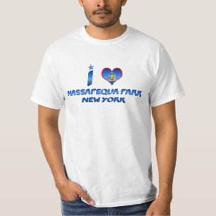 Camiseta Eu amo o parque de Massapequa, New York