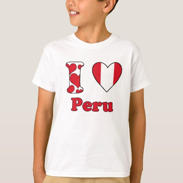 Camiseta Eu amo o Peru (Frente)