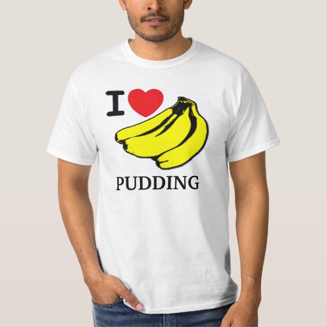 Camiseta Eu amo o pudim da banana (Frente)