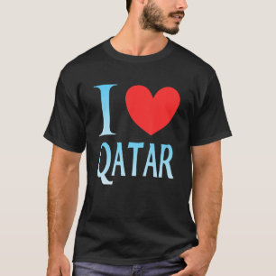 Camiseta Eu amo o Qatar