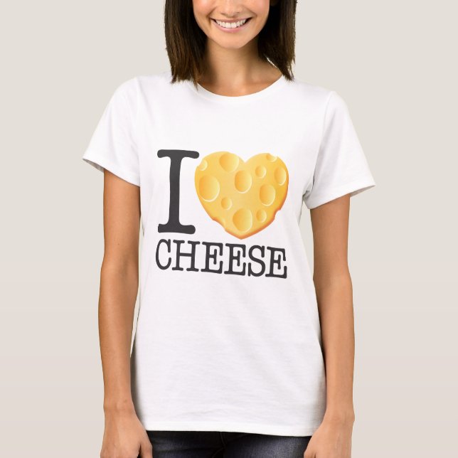 Camiseta Eu amo o queijo (Frente)