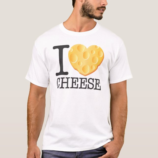Camiseta Eu amo o queijo (Frente)