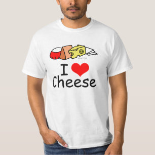 Camiseta Eu amo o queijo