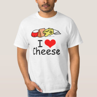 Camiseta Eu amo o queijo