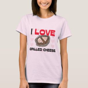 Camiseta Eu amo o queijo grelhado