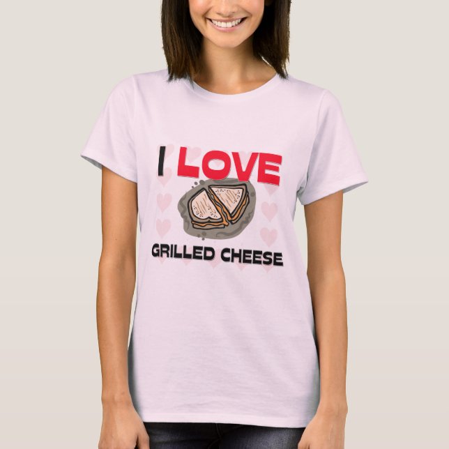 Camiseta Eu amo o queijo grelhado (Frente)
