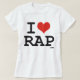 Camiseta Eu amo o rap (Frente do Design)