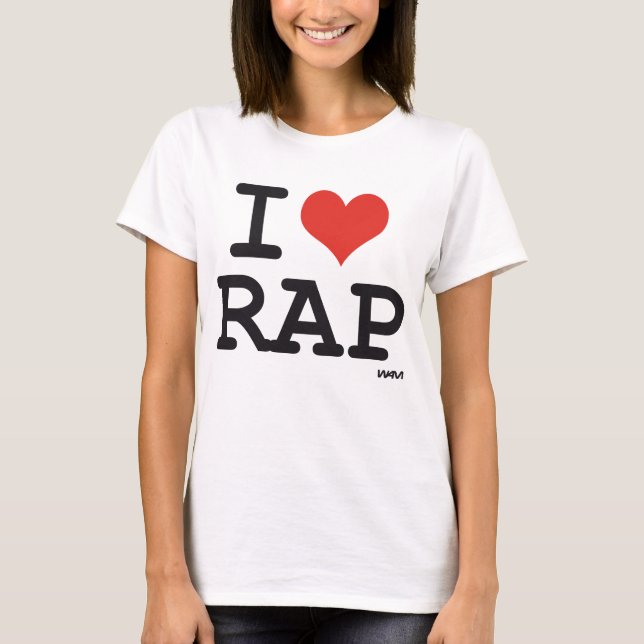 Camiseta Eu amo o rap (Frente)
