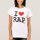 Camiseta Eu amo o rap (Frente)