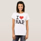 Camiseta Eu amo o rap (Frente Completa)