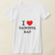 Camiseta Eu amo o rap de Gangsta (Laydown)