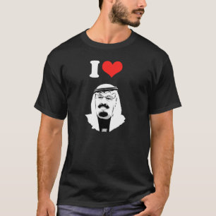Camiseta Eu amo o rei Abdullah
