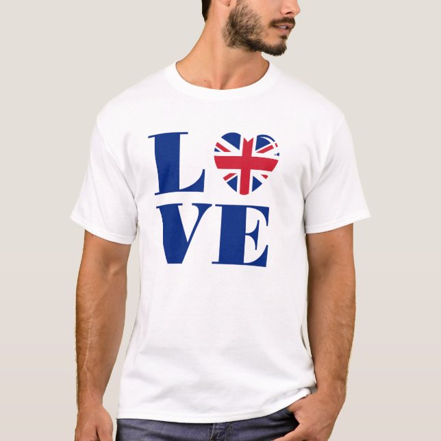 Camiseta Eu amo o Reino Unido (Frente)