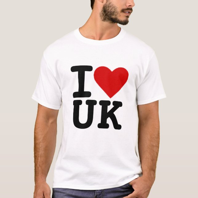 Camiseta Eu amo o Reino Unido (Frente)