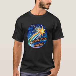 CAMISETA EU AMO O RETRÔ VINTAGE DOS ANOS 70