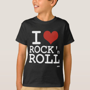 Camiseta Eu amo o rock and roll