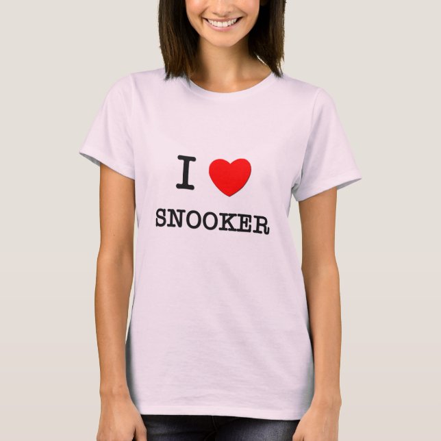 Camiseta Eu amo o Snooker (Frente)