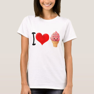 Camiseta Eu amo o sorvete
