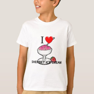 Camiseta Eu amo o sorvete do sorvete